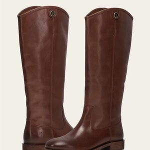 Frye Melissa Button Boots in Cognac - New in Box!